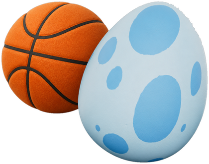 Gem and basketball