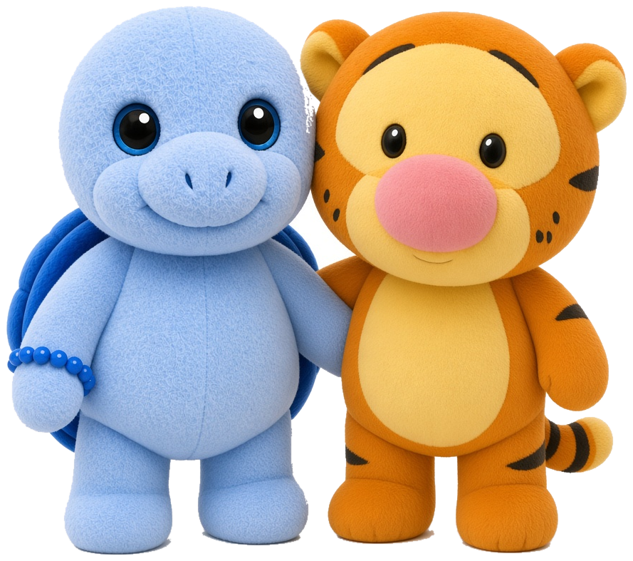 Tiggy with Lucky